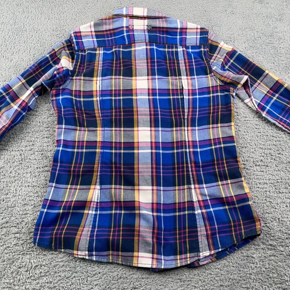 Duluth Trading Co Shirt Womens Small Crosscut Wicking Flannel Plaid Outdoor - Picture 4 of 10